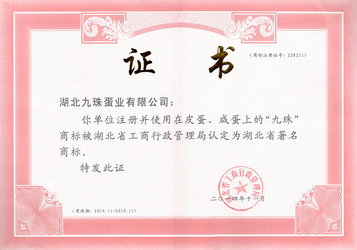 2014年湖北著名商標(biāo)